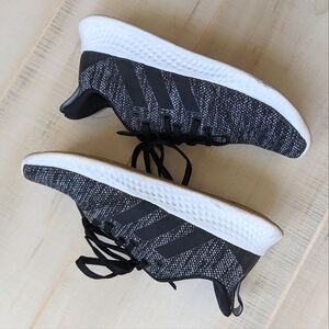 Adidas Women's Cloudfoam Gray Black Running Shoes Sneakers 8.5